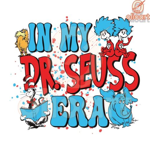 Vintage Dr Seuss Era SVG File for Reading Day Fun