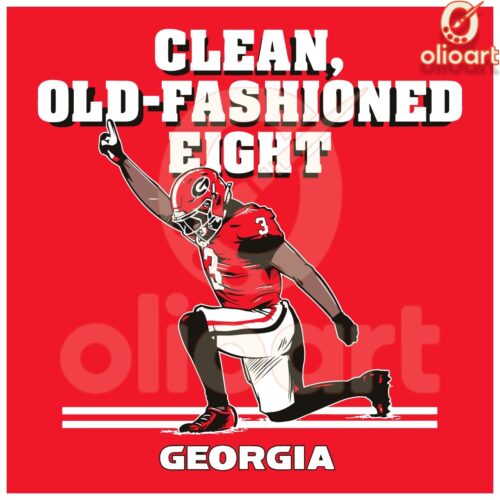 Vintage Eight Nate Frazier Bulldogs Football SVG Design