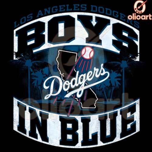 Vintage Los Angeles Dodgers Boys in Blue Baseball PNG