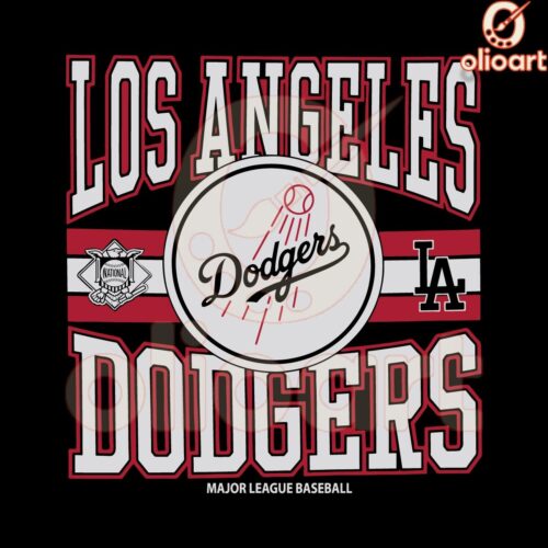 Vintage Los Angeles Dodgers MLB SVG Design