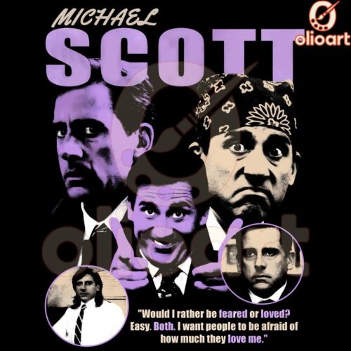 Vintage Michael Scott PNG The Offices Iconic Boss in Style