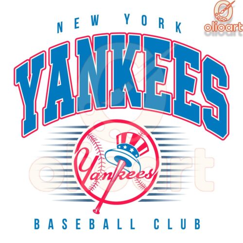 Vintage New York Yankees Baseball Club SVG Design