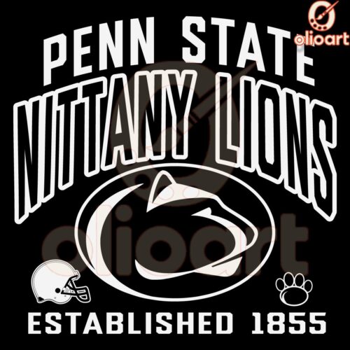 Vintage Penn State Nittany Lions SVG Est 1855 Design