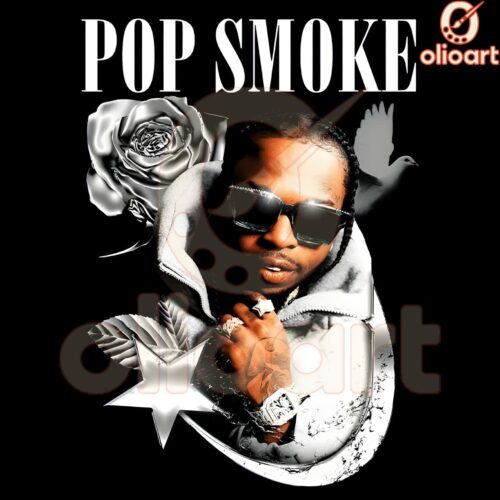 Vintage Pop Smoke Rapper PNG