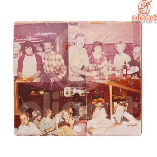 Vintage Zach Bryan Bar Scene PNG Album Art