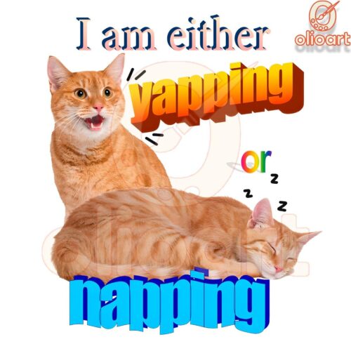 Yapping or Napping Funny Cat Meme SVGPNG