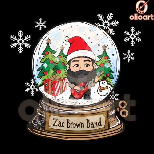 Zac Brown Band Christmas Snow Globe PNG Magic