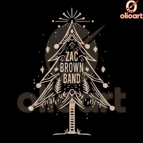 Zac Brown Band Christmas Tree Design SVG Magic