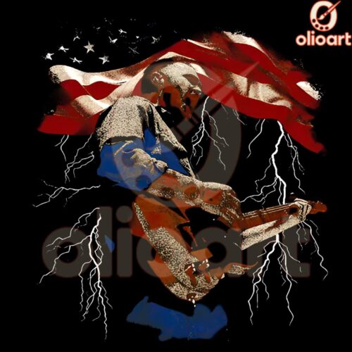 Zach Bryans Iconic Guitar Art PNG for True Fans