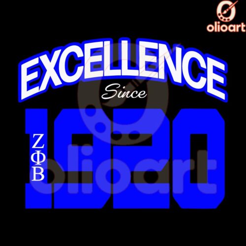 Zeta Phi Beta Excellence Since 1920 in SVG Format