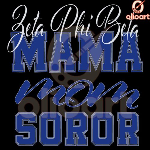 Zeta Phi Beta Soror Mom SVG Design for Proud Moms