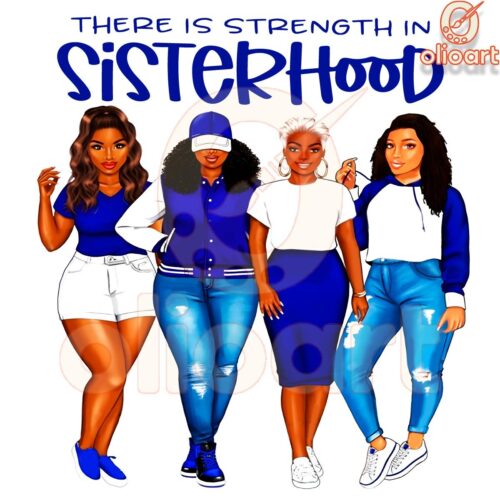 Zeta Phi Beta Strength in Sisterhood SVGPNG Design