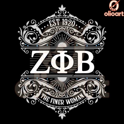 Zeta Phi Beta Vintage SVG The Finer Woman Since 1920