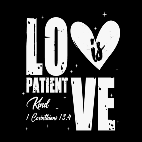 Love is Patient Kind 1 Corinthians 13:4 SVG