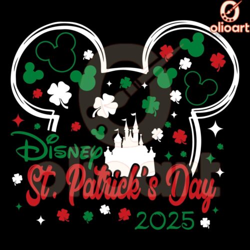 2025 Patrick Day Disney Mcikey head PNG