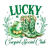 Lucky Cowgirl Social Club St Patrick's Day SVG PNG Desig