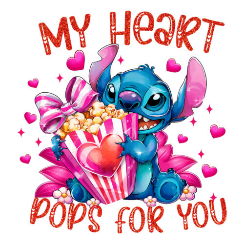 Valentine Stitch My Heart Pops For You Png