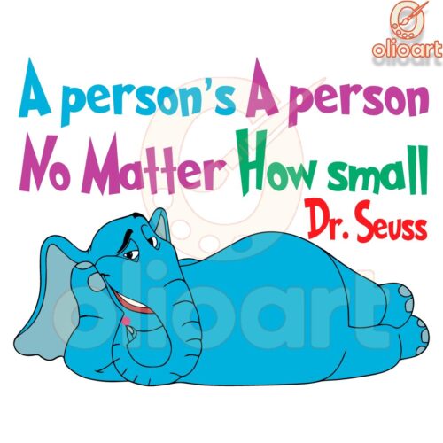 A person's a person no matter how small Horton Svg