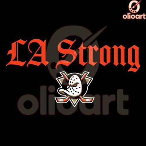 Anaheim Ducks SVG Show Your LA Strong Hockey Pride