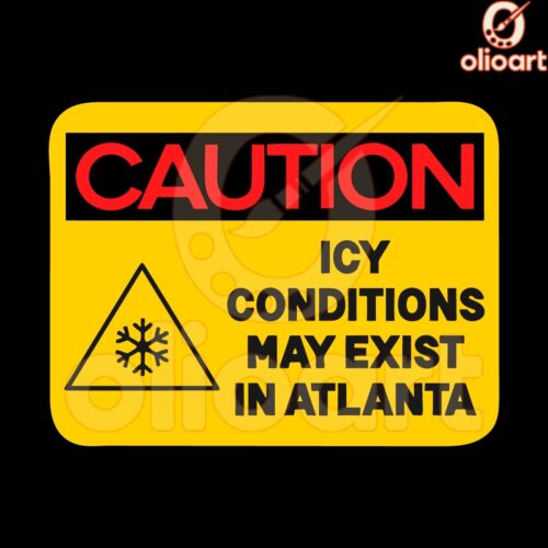 Atlanta SVG Beware of Icy Conditions Ahead