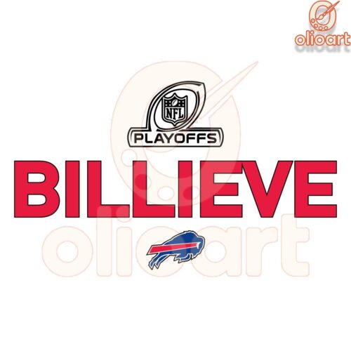 Billieve 2024 Buffalo Bills NFL Playoffs SVG Design