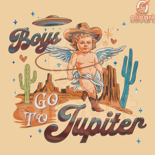 Boy Go To Jupiter Western Valentine Cupid Png