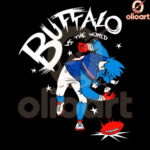 Buffalo Bills SVG Taking on the World in Football Style