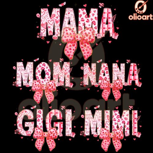 Bundle Mama Nana Mimi Coquette Valentine Png