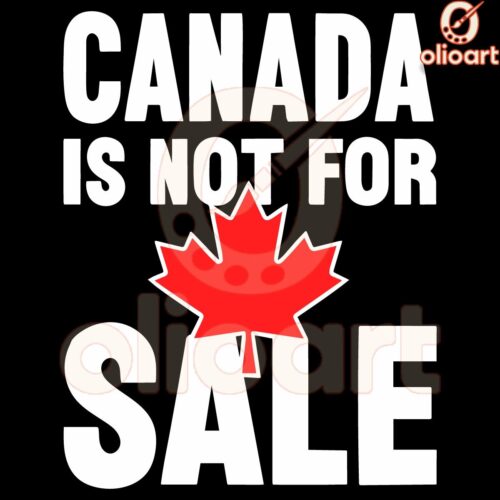 Canada Not for Sale Maple Leaf SVG Design