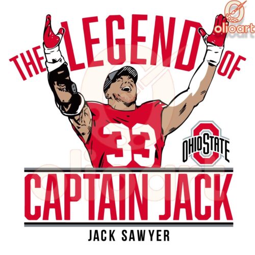 Captain Jack Sawyer SVG The Legend of Ohio State Buckeyes