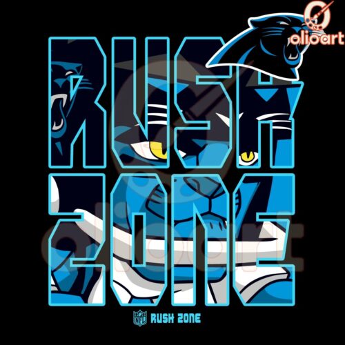 Carolina Panthers NFL Rush Zone Team Graphic PNG Download