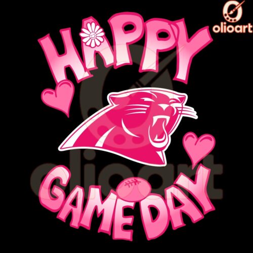 Carolina Panthers Valentines Day SVG Celebrate Game Day Love