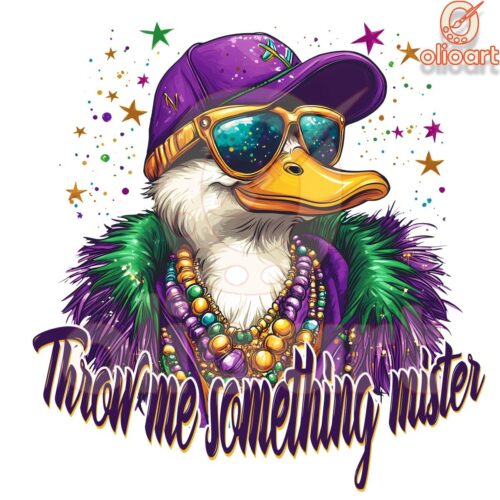 Catch This Mardi Gras Duck SVG or PNG Design