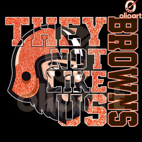 Cleveland Browns They Not Like Us Design PNG