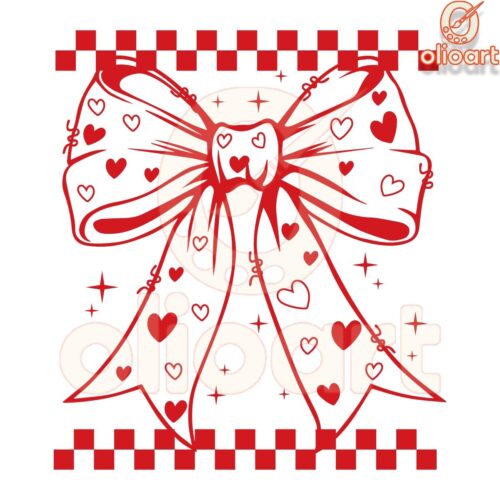 Coquette Valentine Heart Bow Png