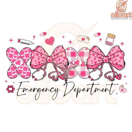 Coquette XOXO Emergency Department Valentine PNG