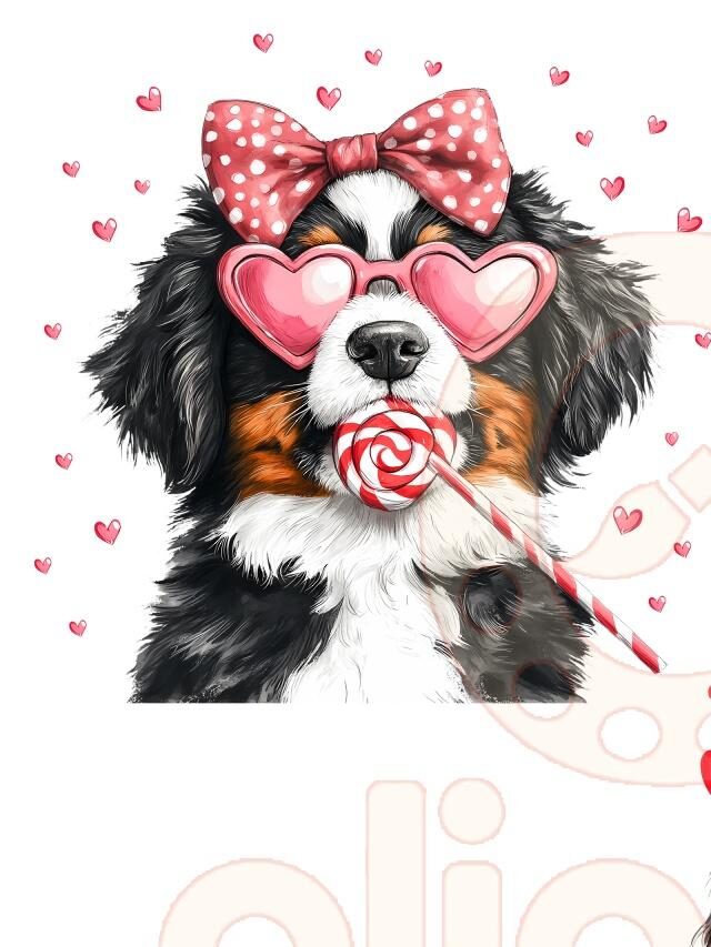 Adorable Valentine Dog SVG & PNG Designs – Perfect for Love & Crafts!