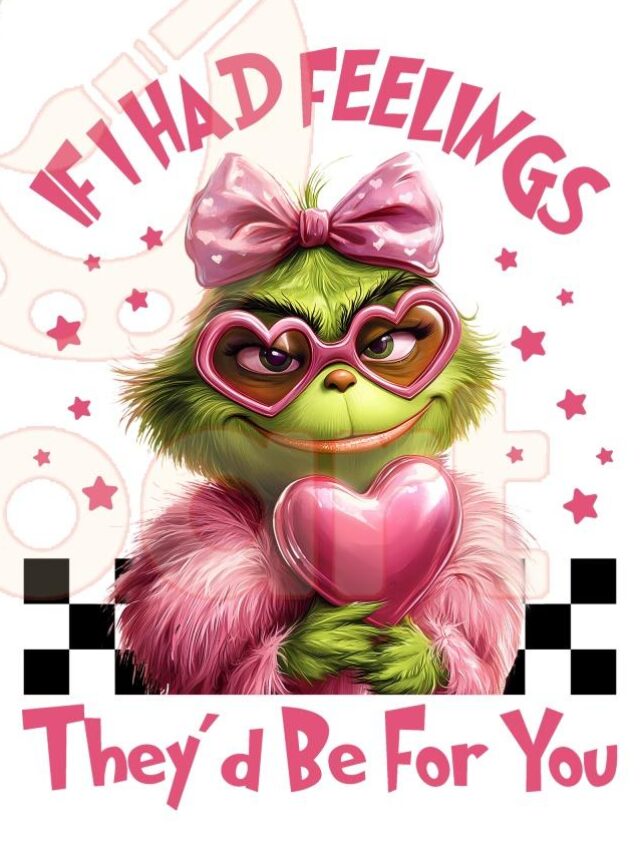 Valentine Grinch SVG & PNG: Unique Love-Themed Designs for Crafting!