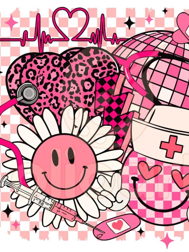 Celebrate Love with Valentine Nurse SVGs & PNGs – Perfect for DIY Crafts!