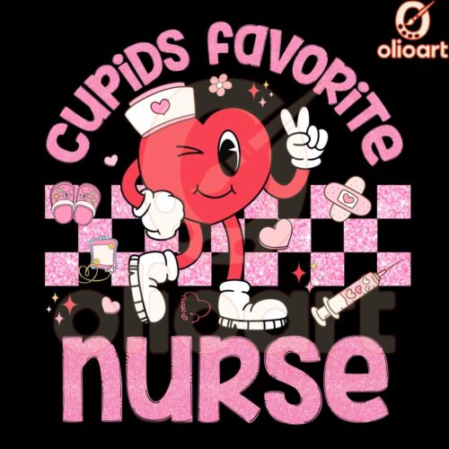 Cupid's Favorite Nurse Valentine Nurse PNG