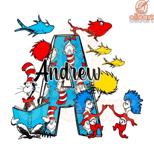 Custom Name Read across America Dr Seuss Png