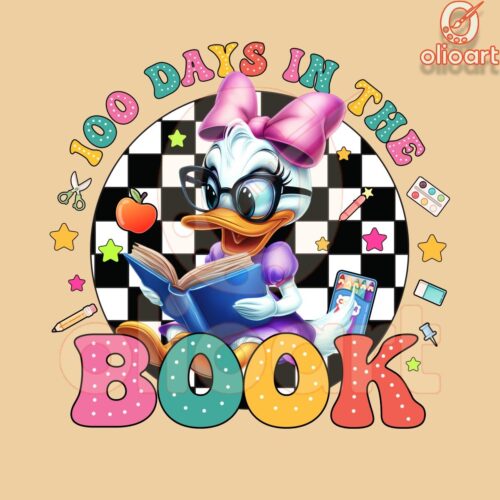 Daisy Duck 100 Days In The Book PNG