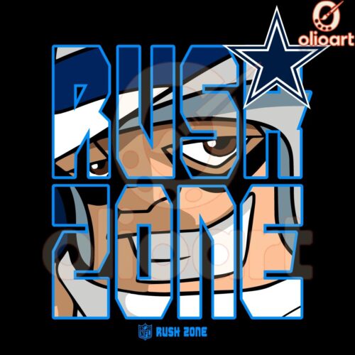 Dallas Cowboys NFL Rush Zone Team PNG Artwork