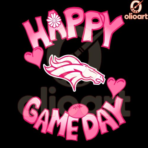 Denver Broncos Valentines Day SVG Celebrate Love Game Day