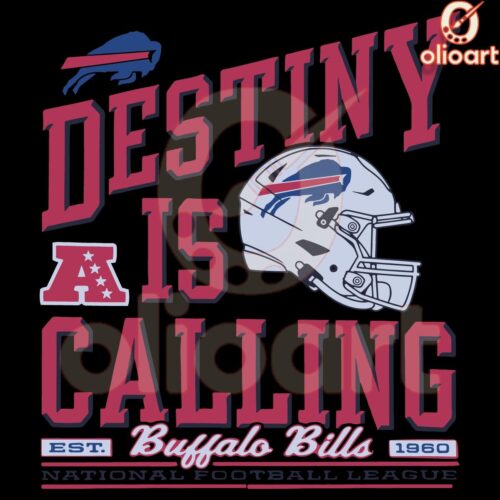 Destiny Awaits Buffalo Bills Vintage Helmet Football Logo PNG