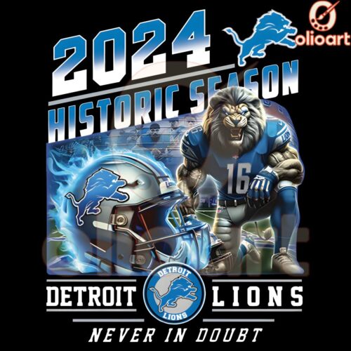 Detroit Lions 2024 Unstoppable Season in Full Glory PNG