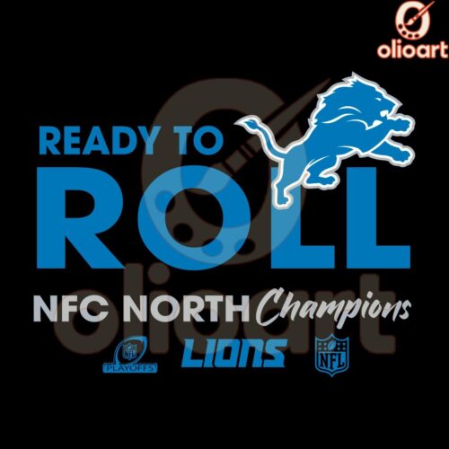 Detroit Lions NFC North Champs 2024 SVG Ready to Roar