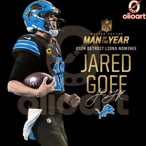 Detroit Lions QB Jared Goff Spotlighted in PNG Design