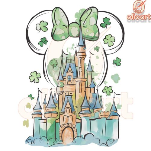 Disney Castle St Patricks Day Lucky Clover PNG Magic