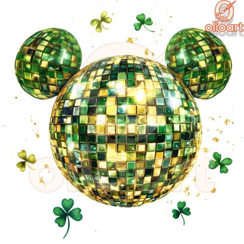 Disney Disco Ball St. patricks day PNG